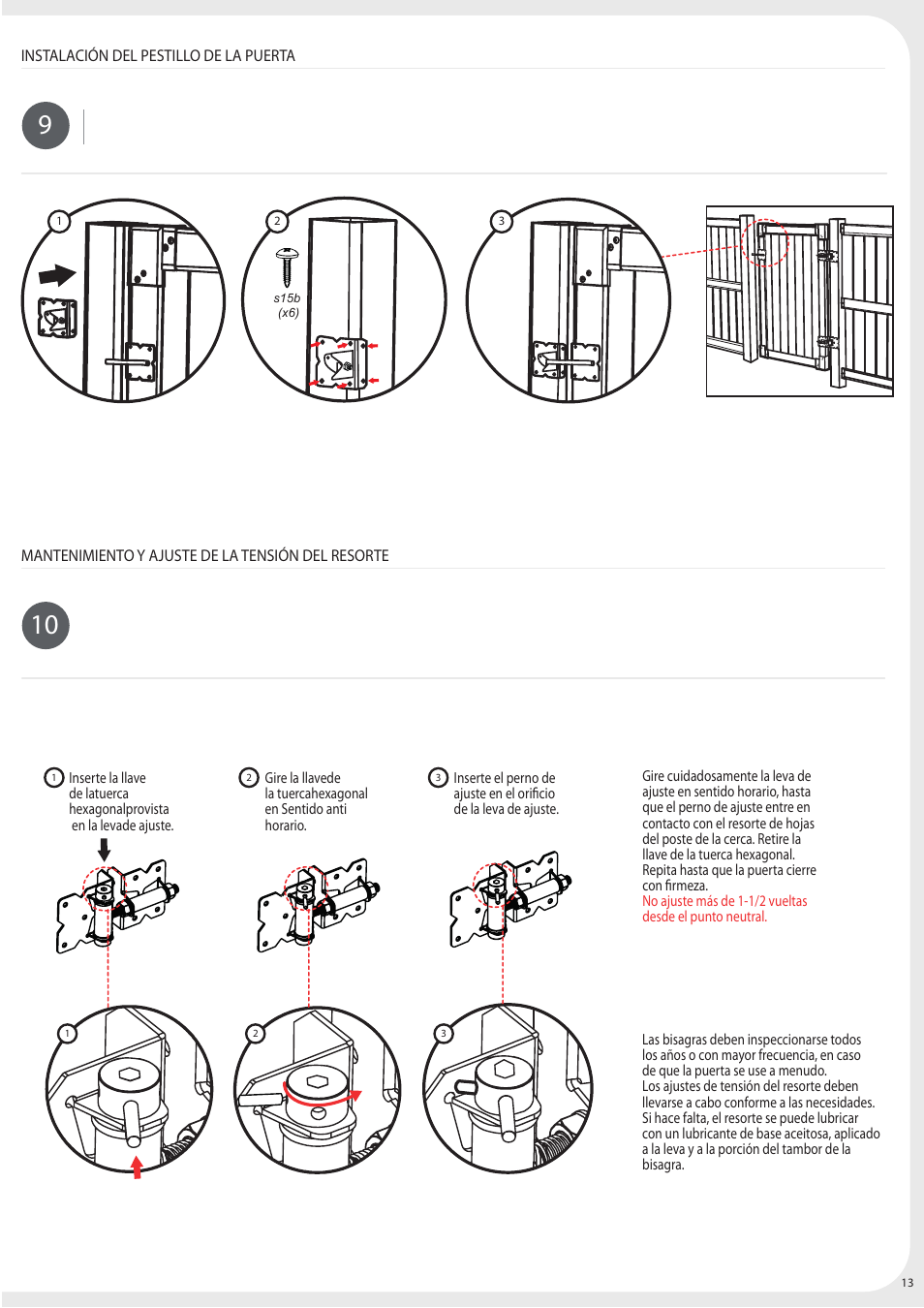 Keter Privacy Gate 4x6 User Manual | Page 13 / 28