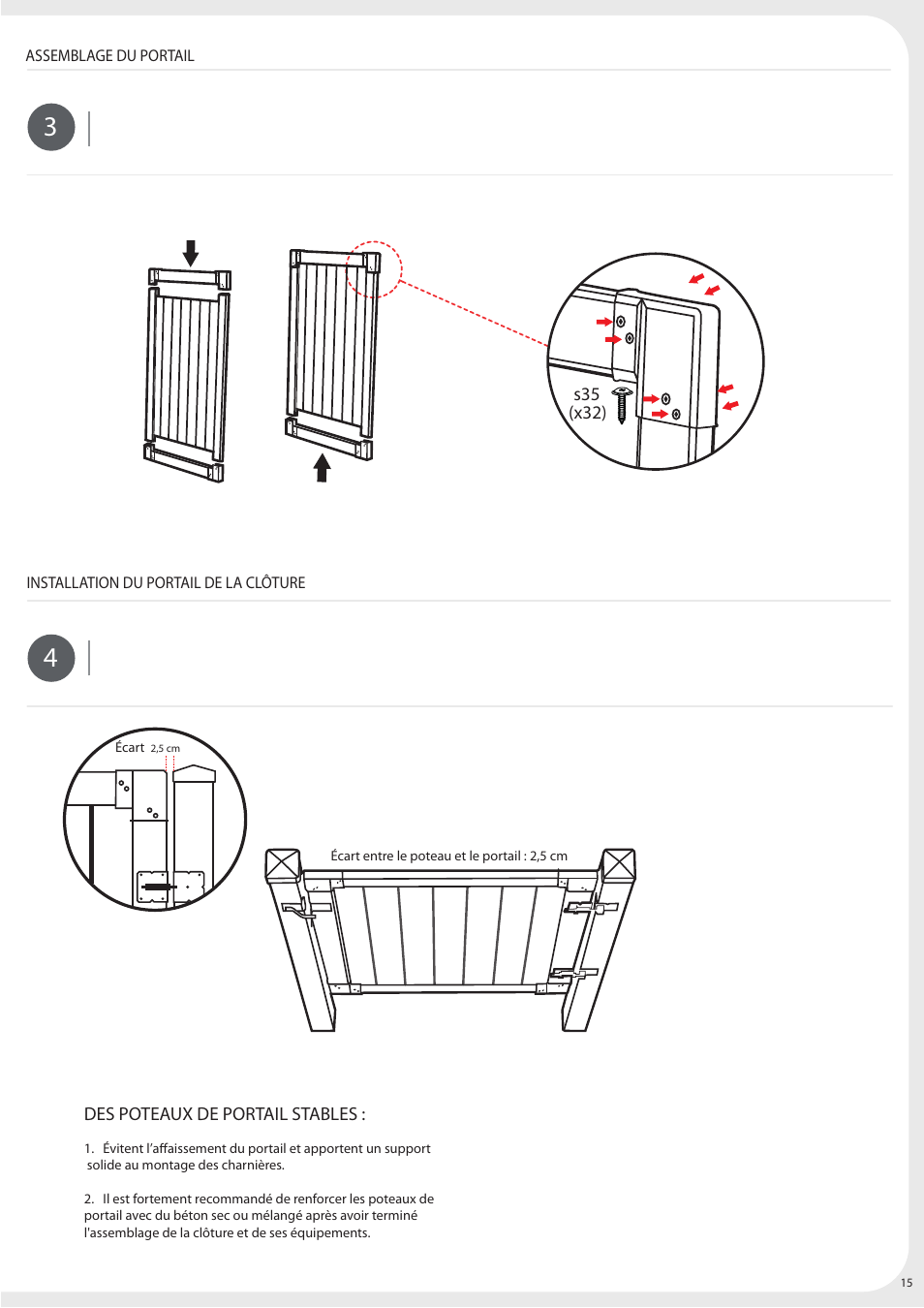 Keter Privacy Gate 4x6 User Manual | Page 15 / 28