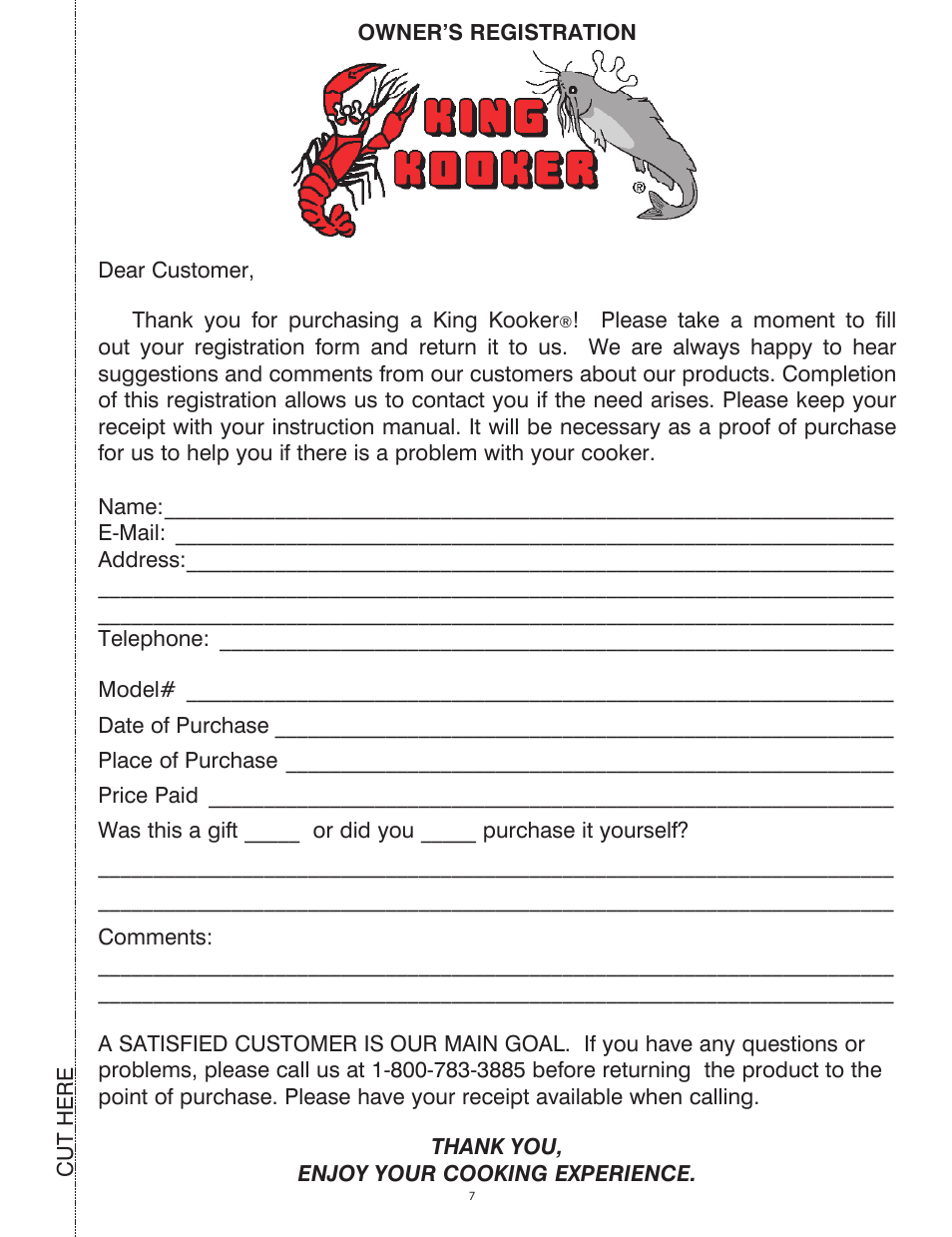 King Kooker Cast Cooker User Manual | Page 7 / 32