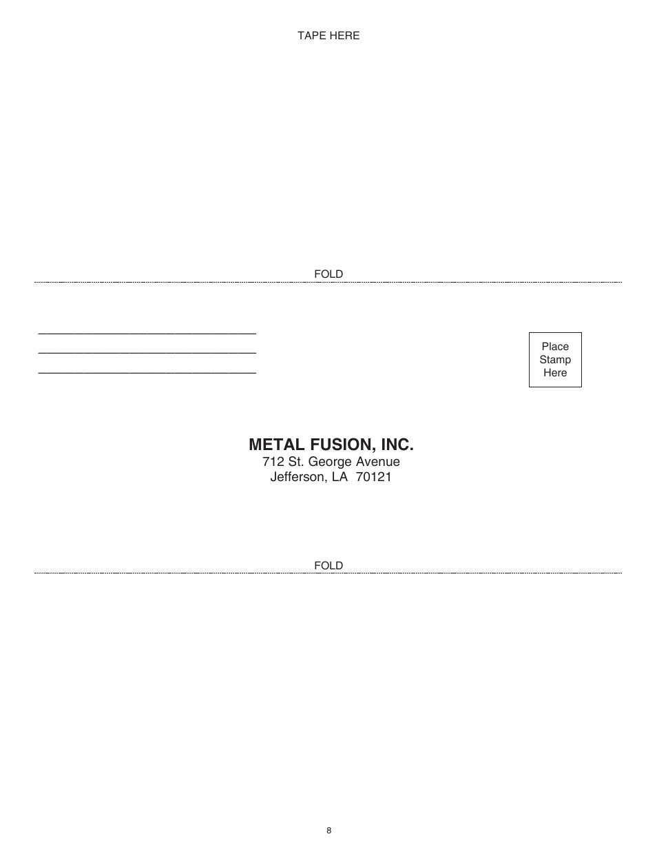 Metal fusion, inc | King Kooker 1203 Southwestern Sizzler User Manual | Page 8 / 24