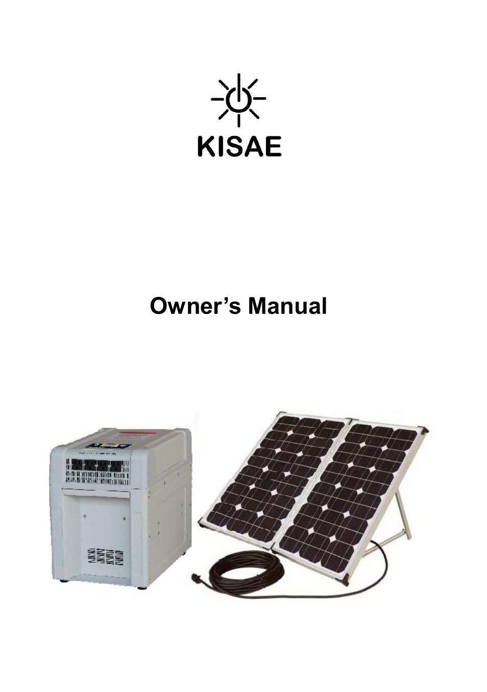 KISAE HS 1800-60 Home Solar Kit User Manual | 18 pages