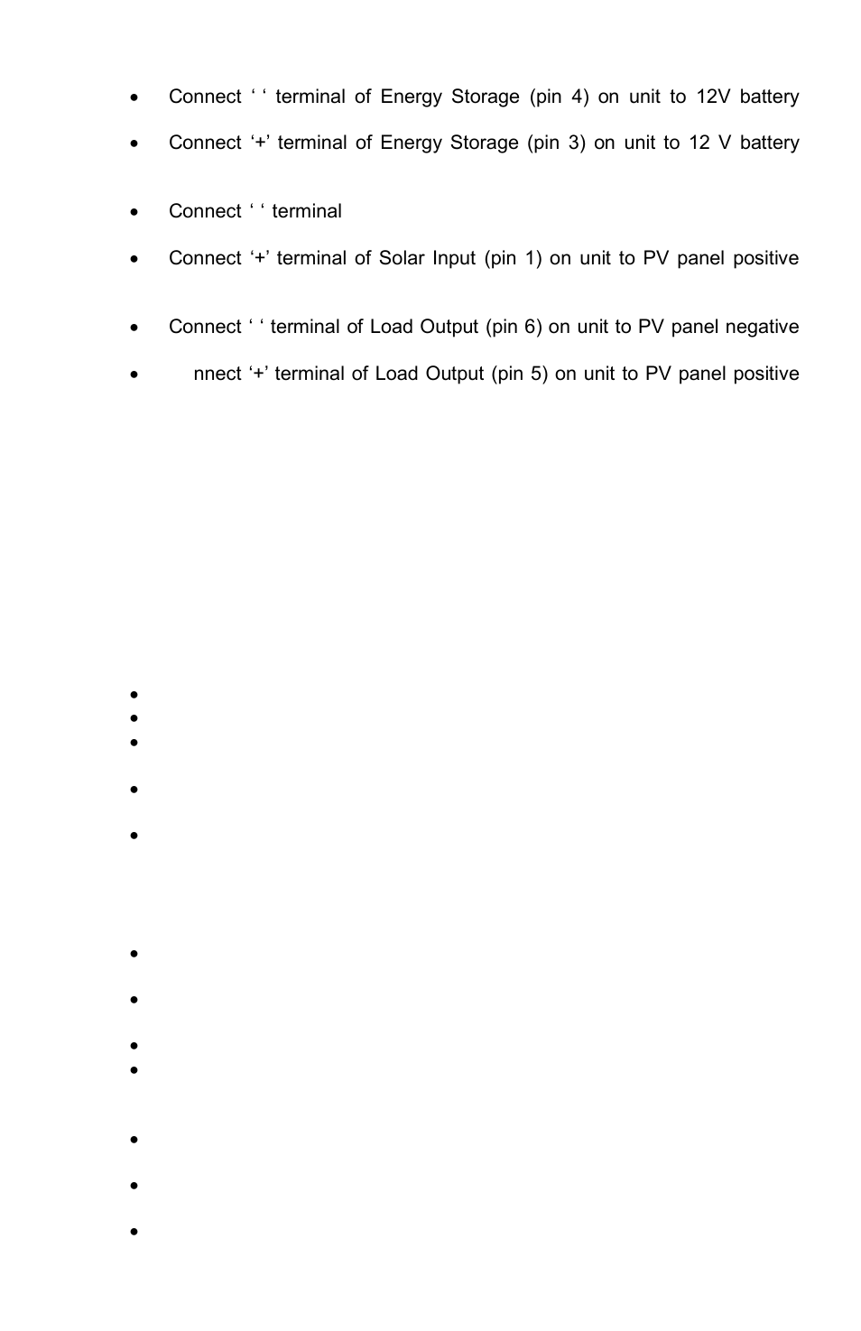 Operation and maintenance, Troubleshooting | KISAE SC 1220LD Solar Charge Controller User Manual | Page 5 / 8