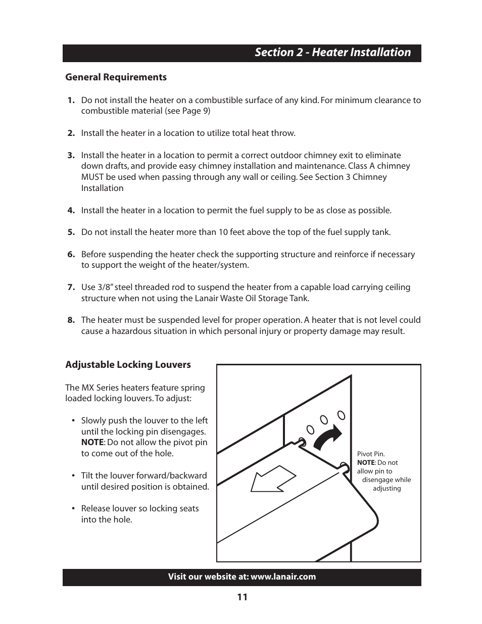 Lanair MX300 User Manual | Page 13 / 56