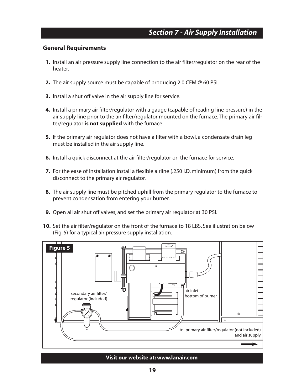 19 general requirements | Lanair MX300 User Manual | Page 22 / 56