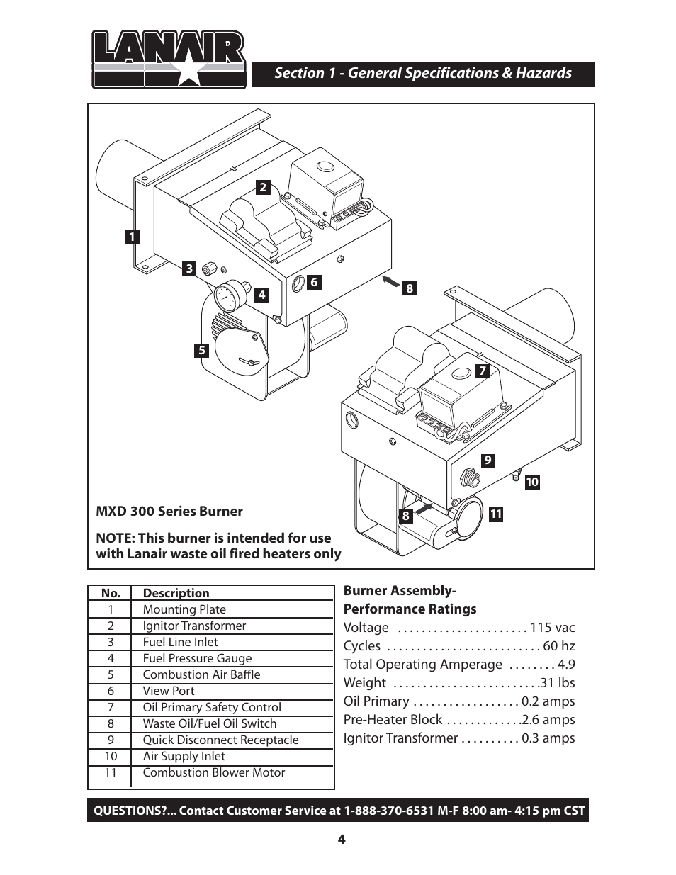 Lanair MXD300 User Manual | Page 4 / 56