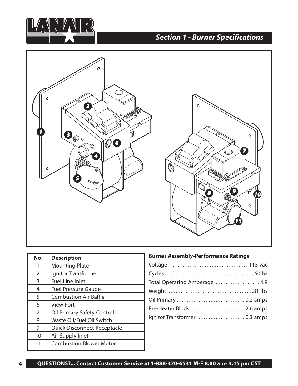 Lanair MXB400 User Manual | Page 4 / 44