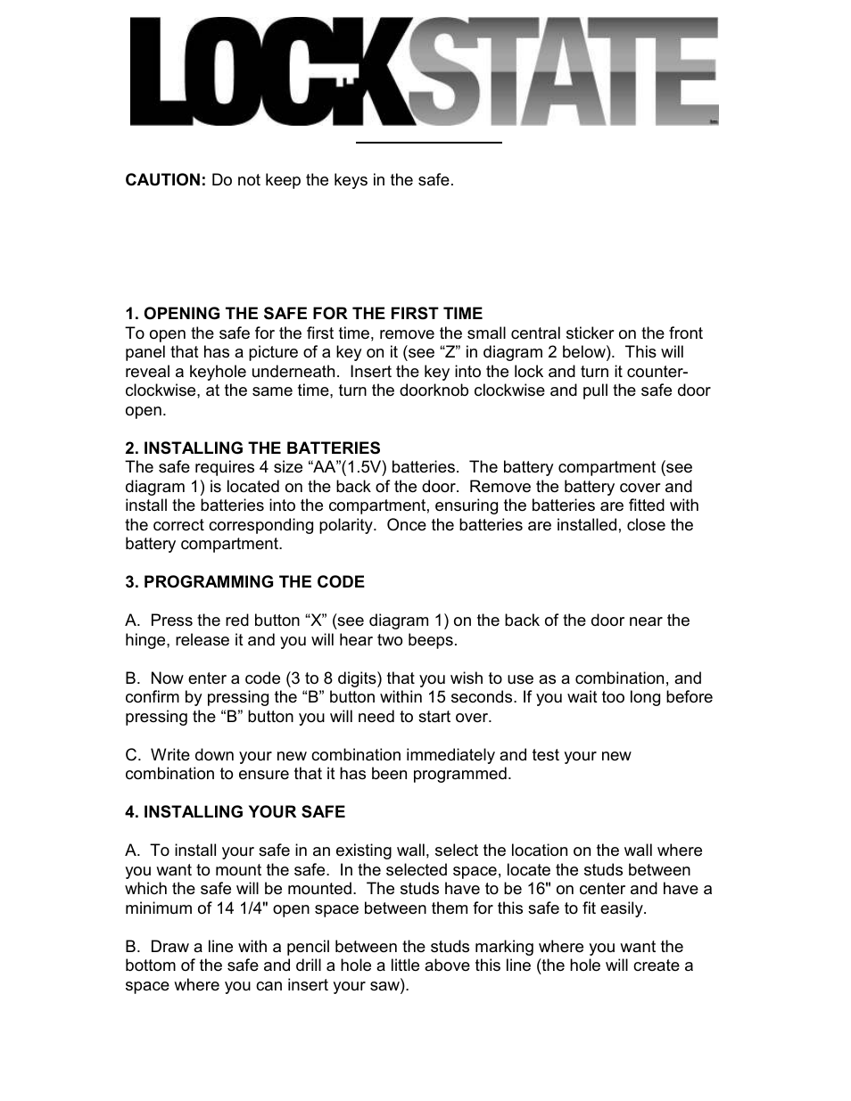 LOCKSTATE LS-52-EN User Manual | 3 pages