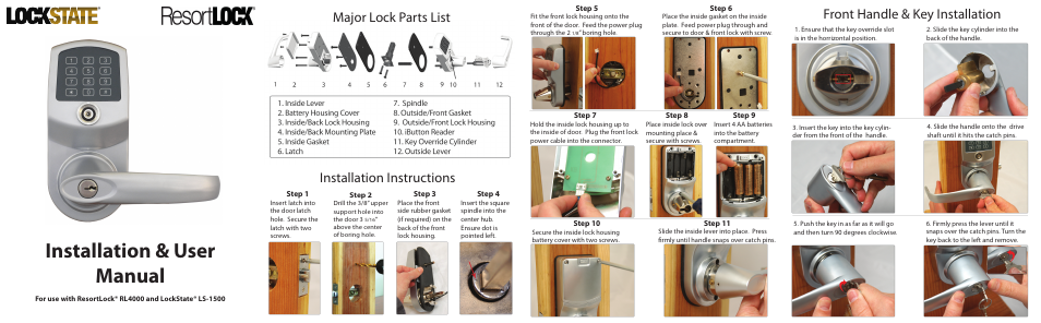 LOCKSTATE RL4000/LS-1500 User Manual | 2 pages