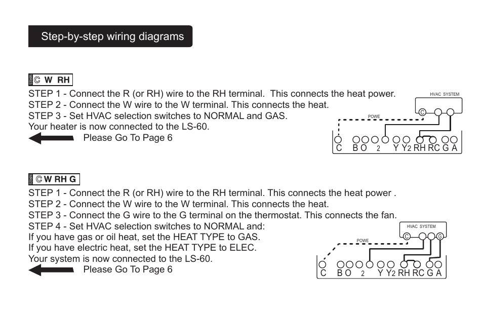 Step-by-step wiring diagrams | LOCKSTATE LS-60 Installation Guide User Manual | Page 13 / 18