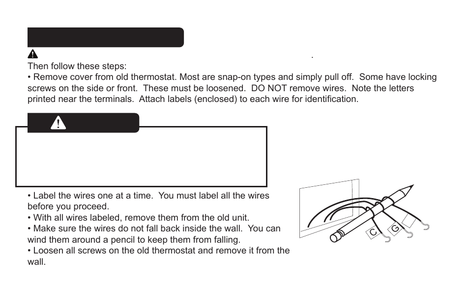 Caution, Remove old unit | LOCKSTATE LS-60 Installation Guide User Manual | Page 3 / 18