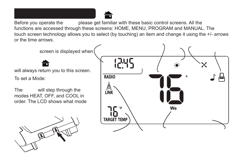 Home screen | LOCKSTATE LS-60 Operation Guide User Manual | Page 2 / 16