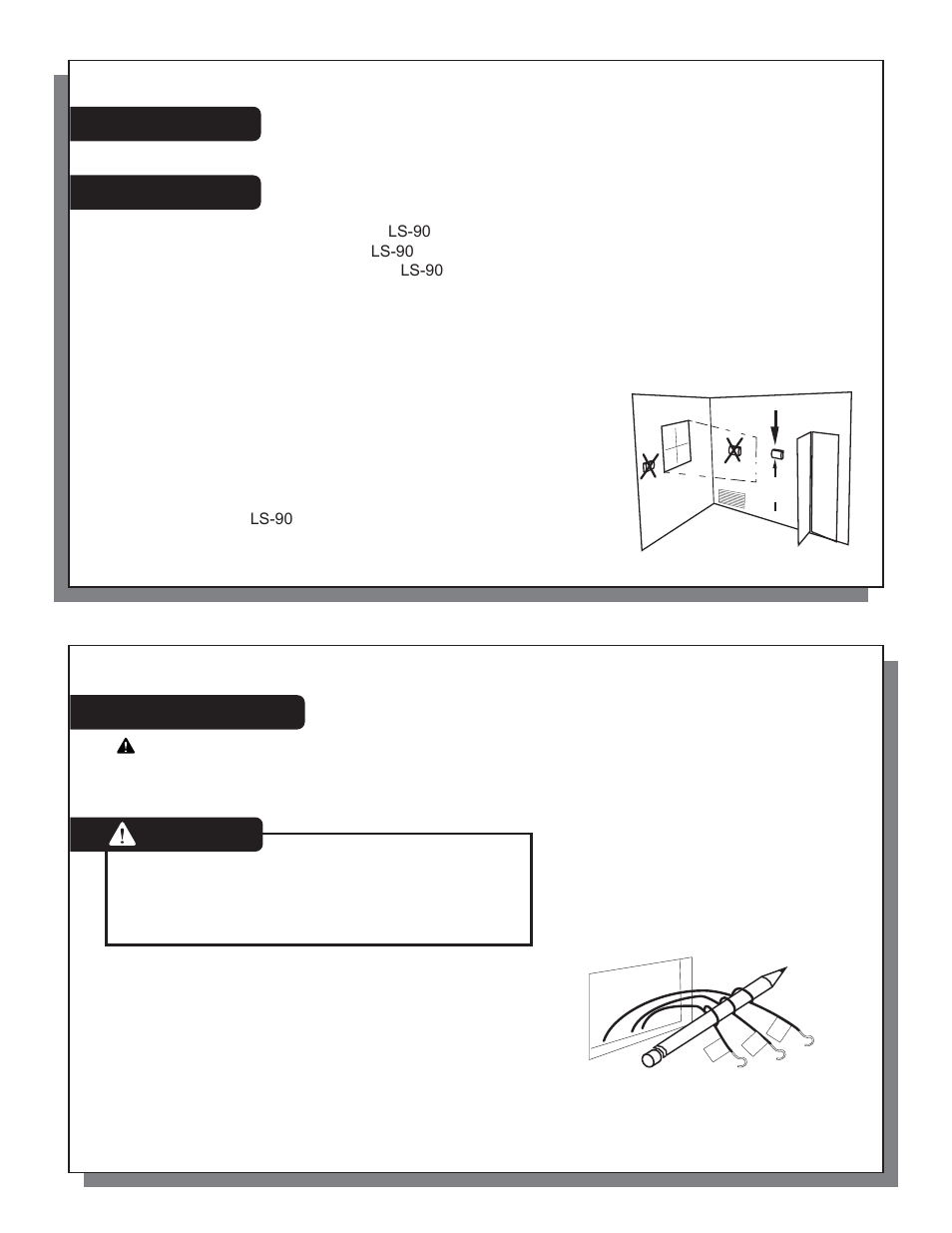 Caution | LOCKSTATE LS-90 Installation Guide User Manual | Page 2 / 8
