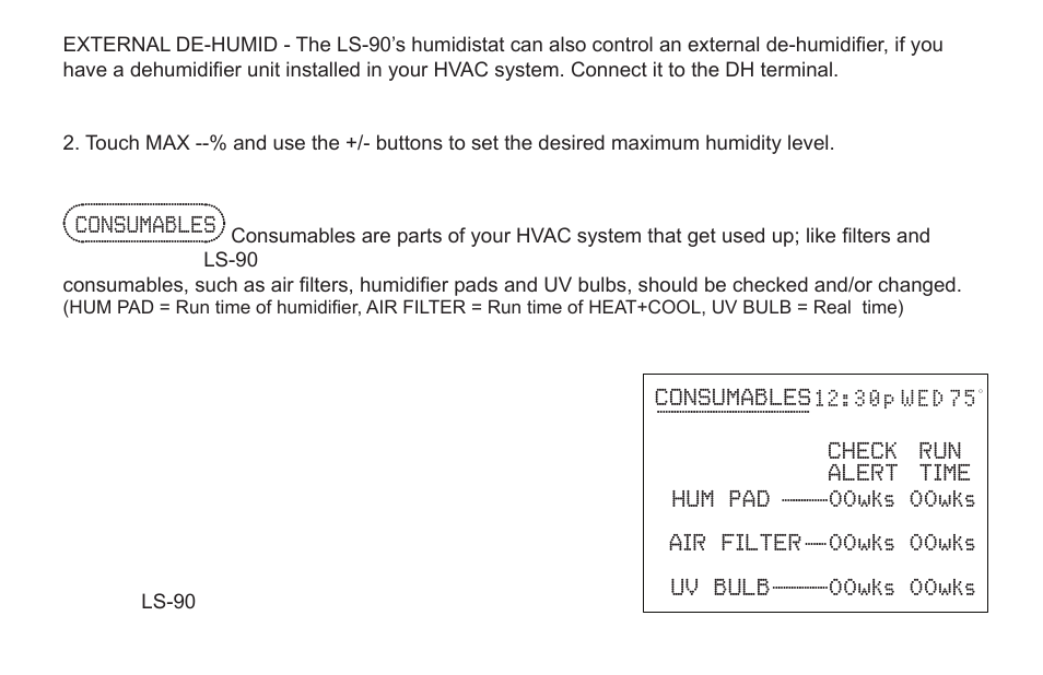 Consumables | LOCKSTATE LS-90 Operation Guide User Manual | Page 12 / 20