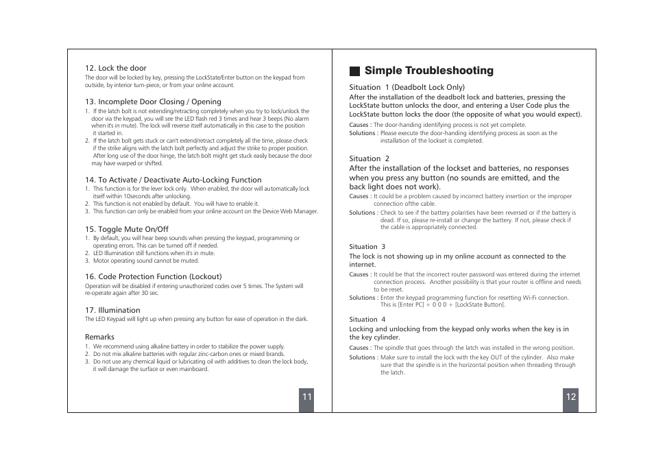 Simple troubleshooting | LOCKSTATE LS-L500i User Manual | Page 7 / 7
