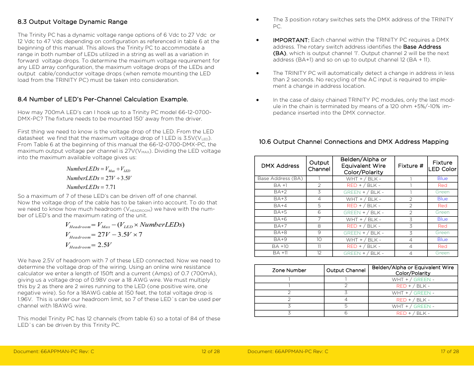 LumaStream Trinity Power Cord User Manual | Page 12 / 14