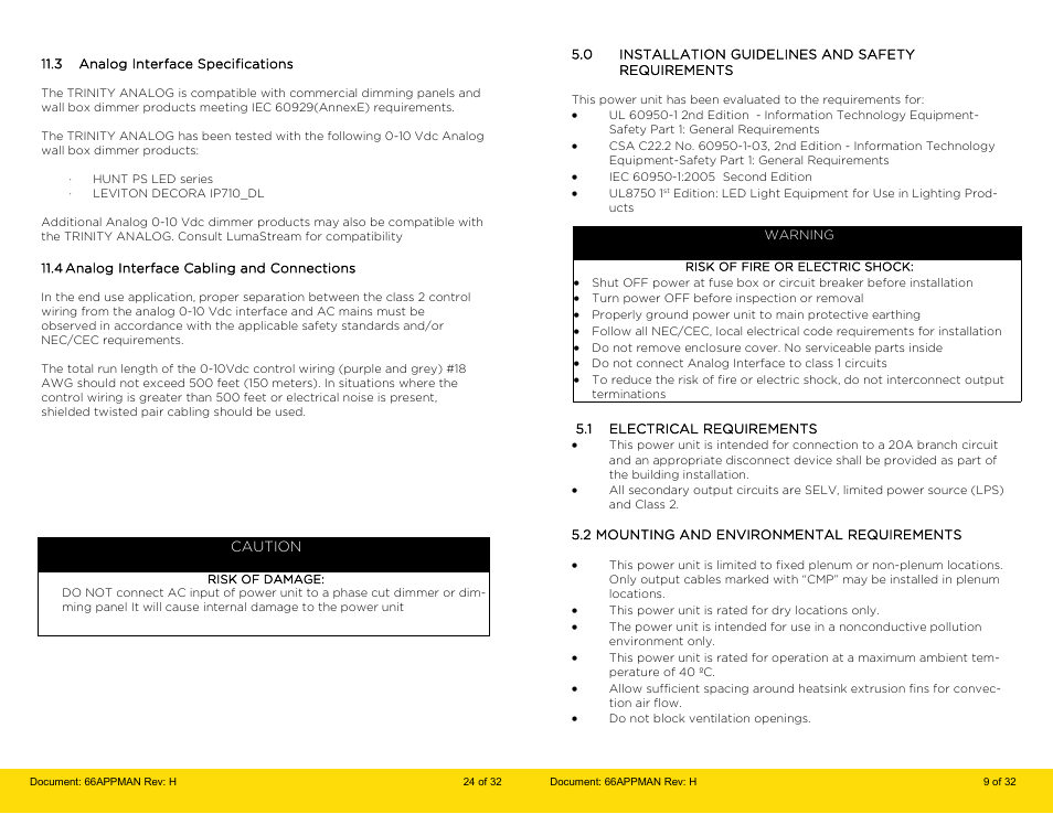 LumaStream Trinity PERMANENT User Manual | Page 9 / 16