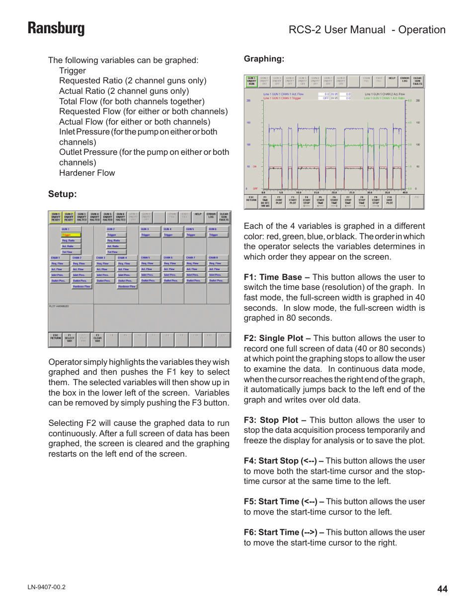 Ransburg, Rcs-2 user manual - operation | Ransburg RCS 2 Ratio Control System User Manual | Page 47 / 82