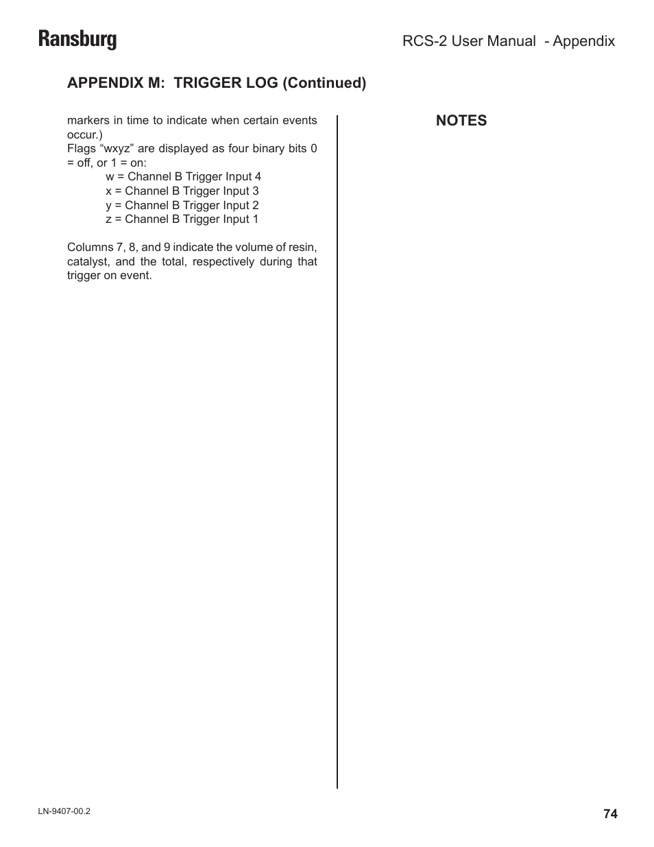 Ransburg | Ransburg RCS 2 Ratio Control System User Manual | Page 77 / 82