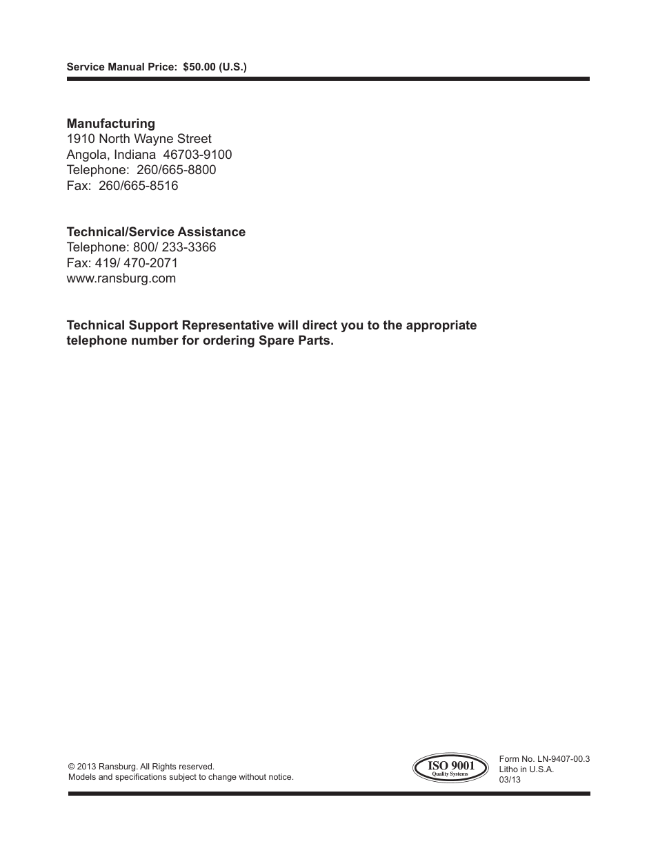 Ransburg RCS 2 Ratio Control System User Manual | Page 82 / 82