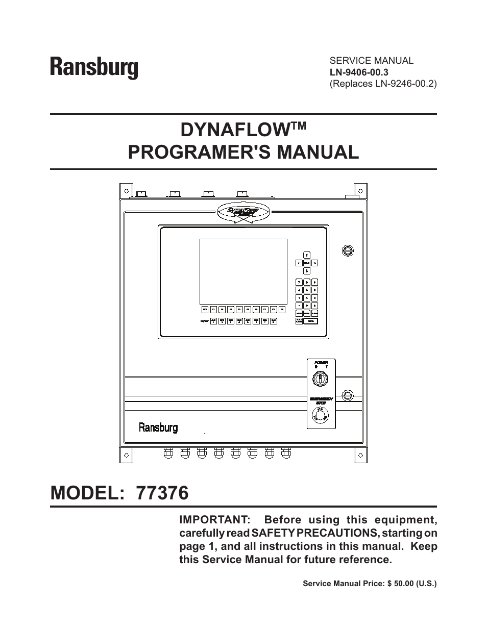 Ransburg DynaFlow Programmers Manual User Manual | 59 pages