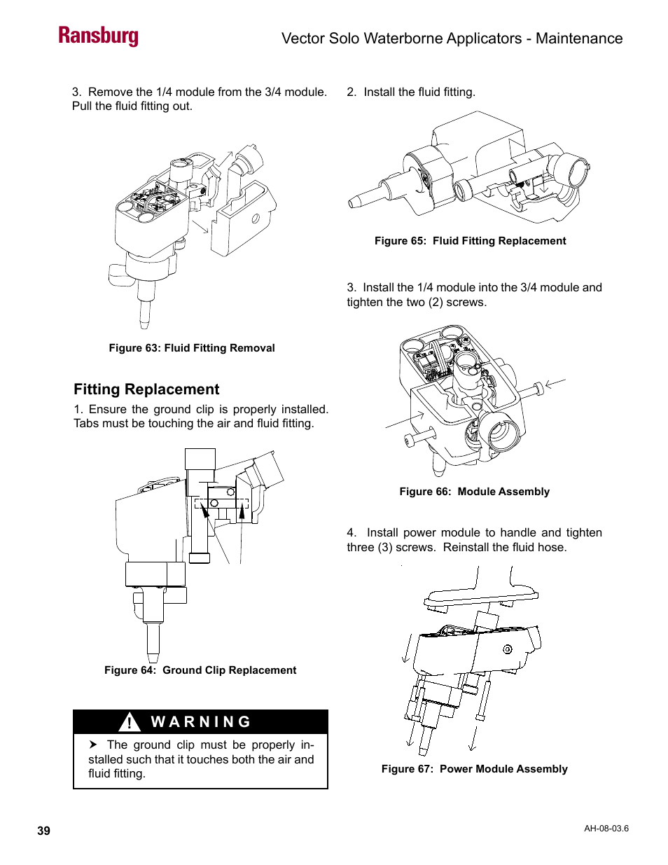 Ransburg | Ransburg Vector Solo 79901 Waterborne RS90-WB User Manual | Page 43 / 66