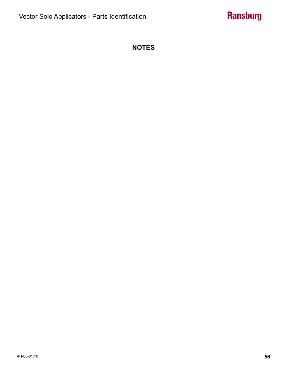 Ransburg | Ransburg Vector Solo 79900 Solventborne RS90-AS User Manual | Page 60 / 64