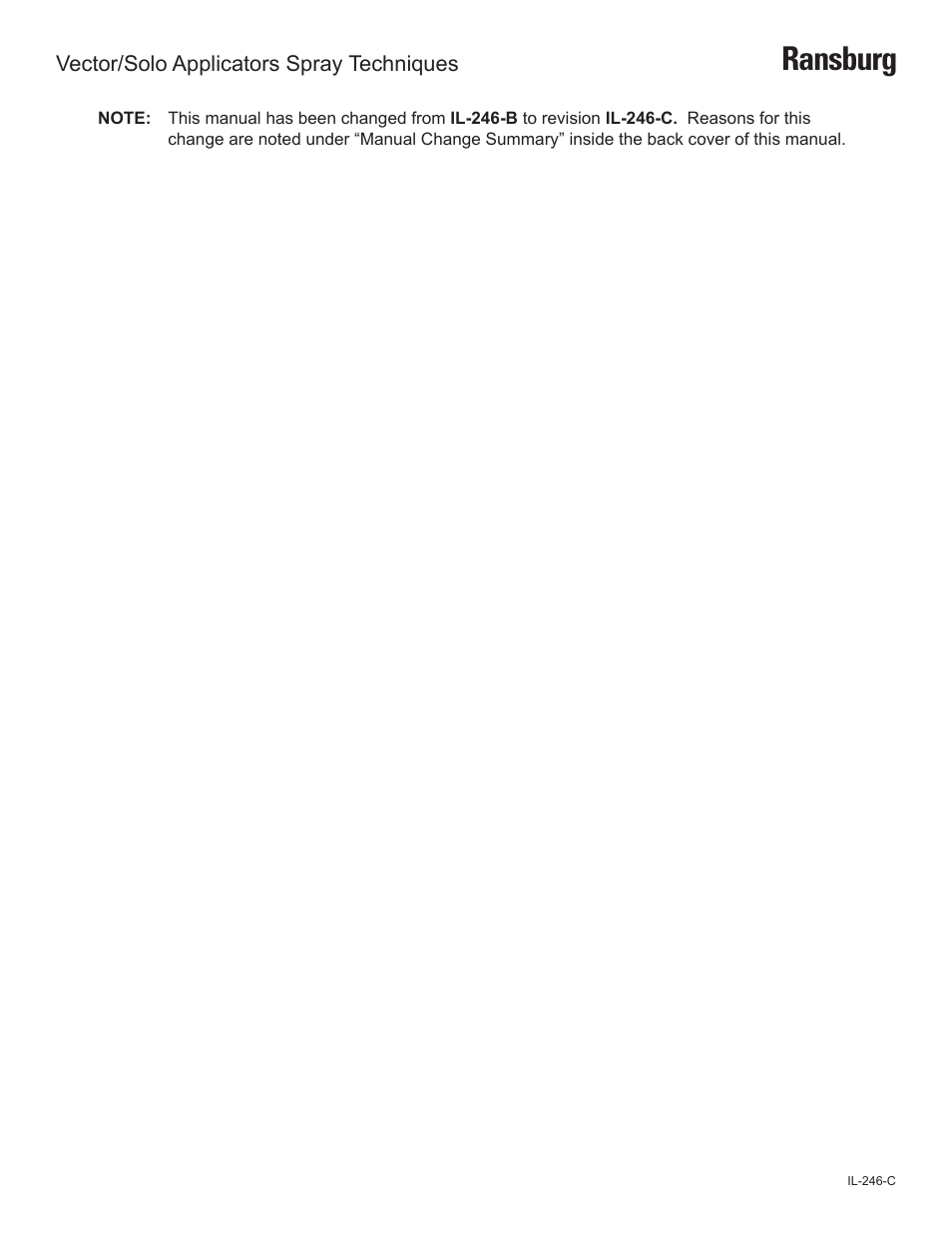 Ransburg | Ransburg Vector_Solo Technical Manual User Manual | Page 2 / 16