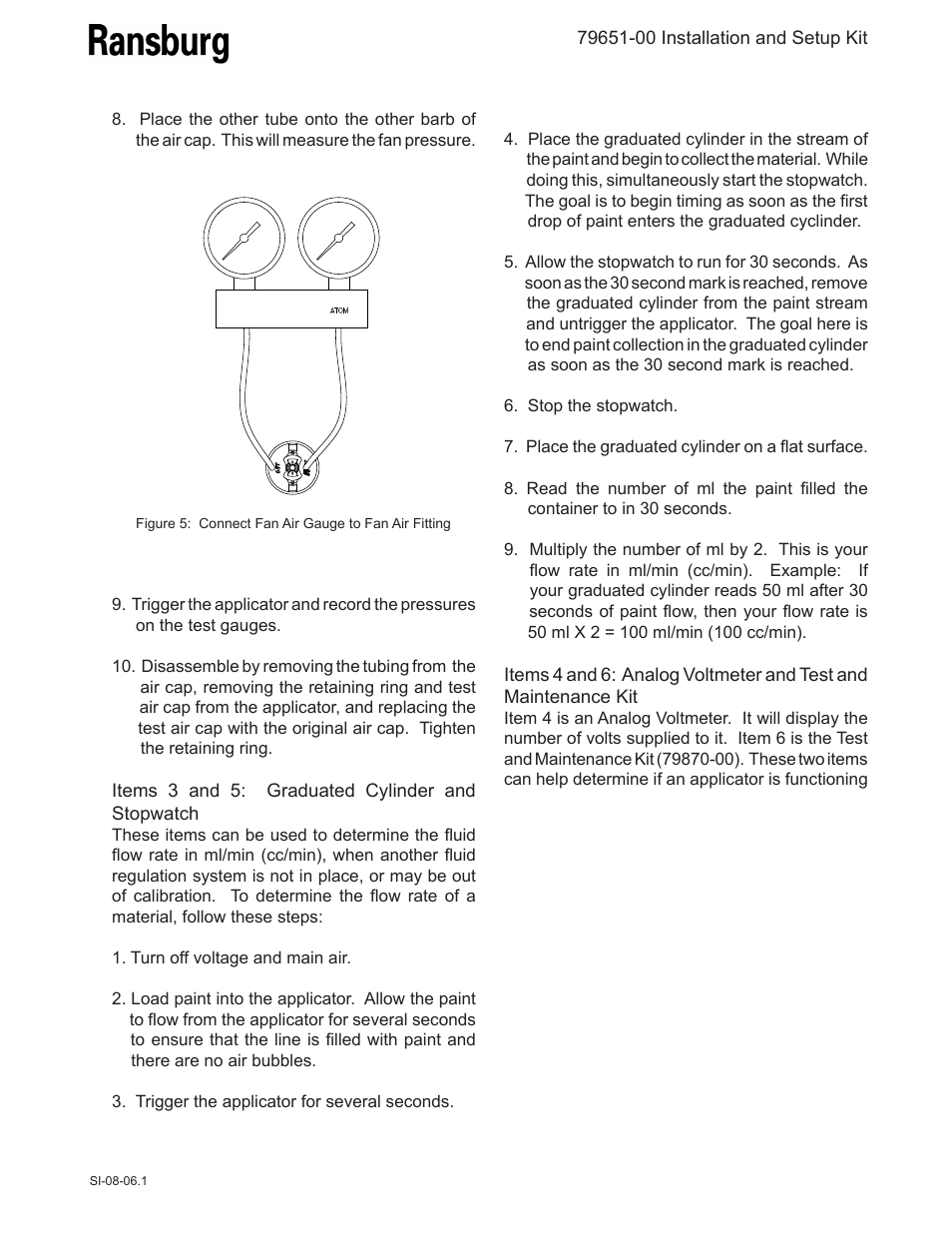 Ransburg Solo Installation & Set-Up Kit User Manual | Page 3 / 8