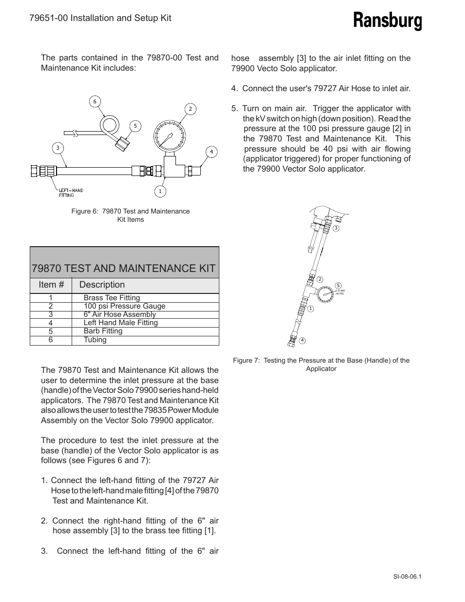 Ransburg Solo Installation & Set-Up Kit User Manual | Page 4 / 8