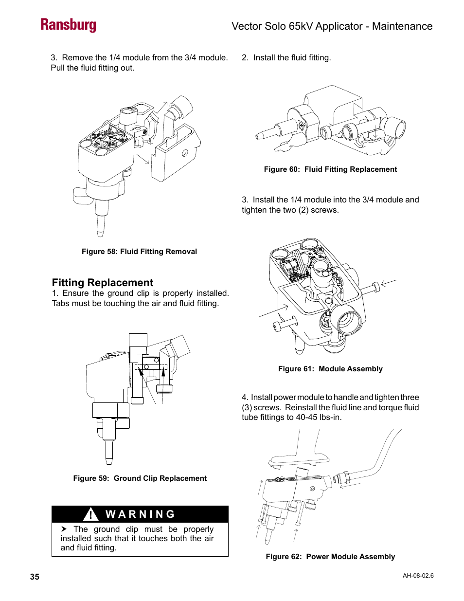 Ransburg | Ransburg Vector Solo 65KV 79965 Solventborne RS70-AS User Manual | Page 39 / 60
