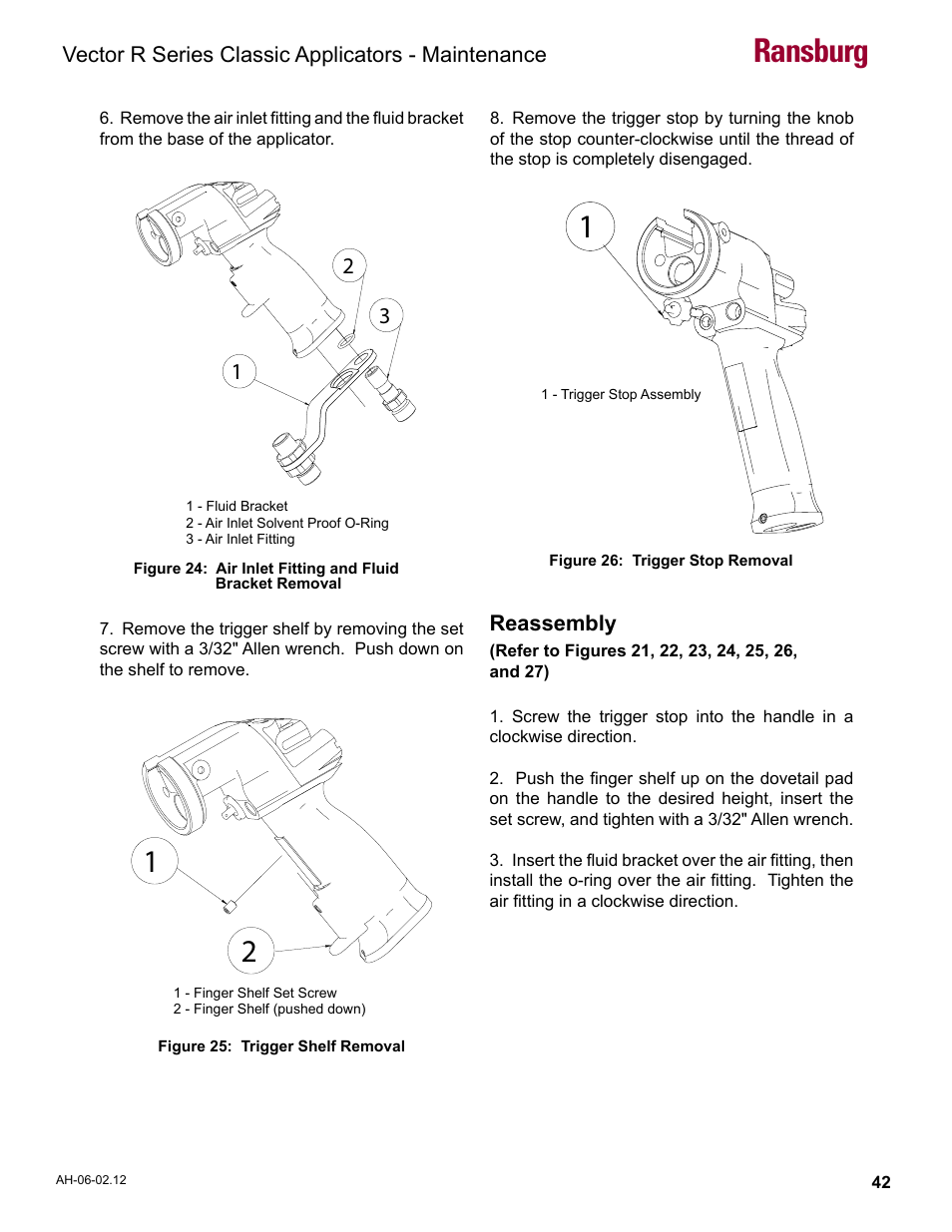 Ransburg | Ransburg Vector R Series Classic 79520 R90 Waterborne User Manual | Page 46 / 74