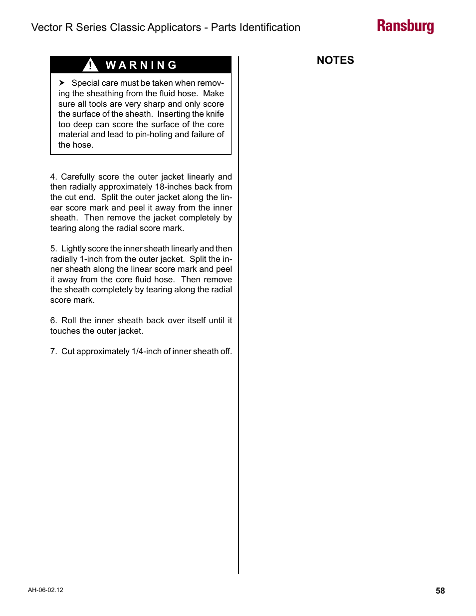 Ransburg | Ransburg Vector R Series Classic 79520 R90 Waterborne User Manual | Page 62 / 74