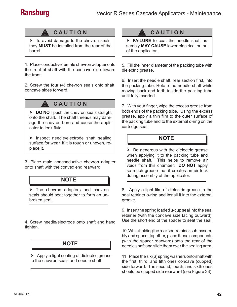 Ransburg | Ransburg Vector R Series Cascade 79523 R90 Waterborne User Manual | Page 46 / 78