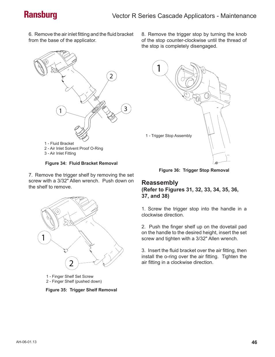 Ransburg | Ransburg Vector R Series Cascade 79523 R90 Waterborne User Manual | Page 50 / 78