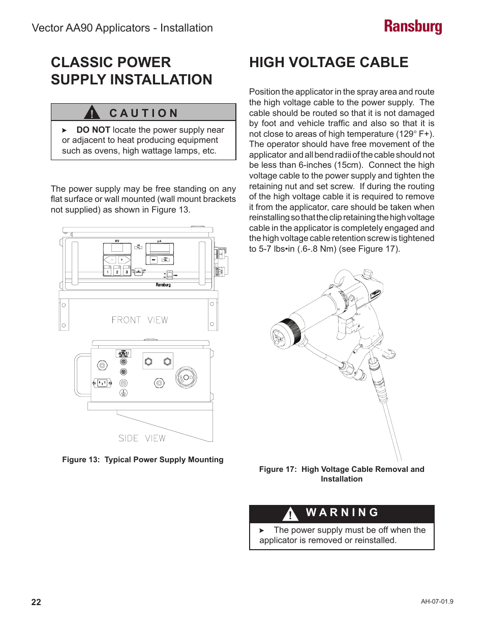 Ransburg | Ransburg Vector AA90 79581 Classic User Manual | Page 26 / 62