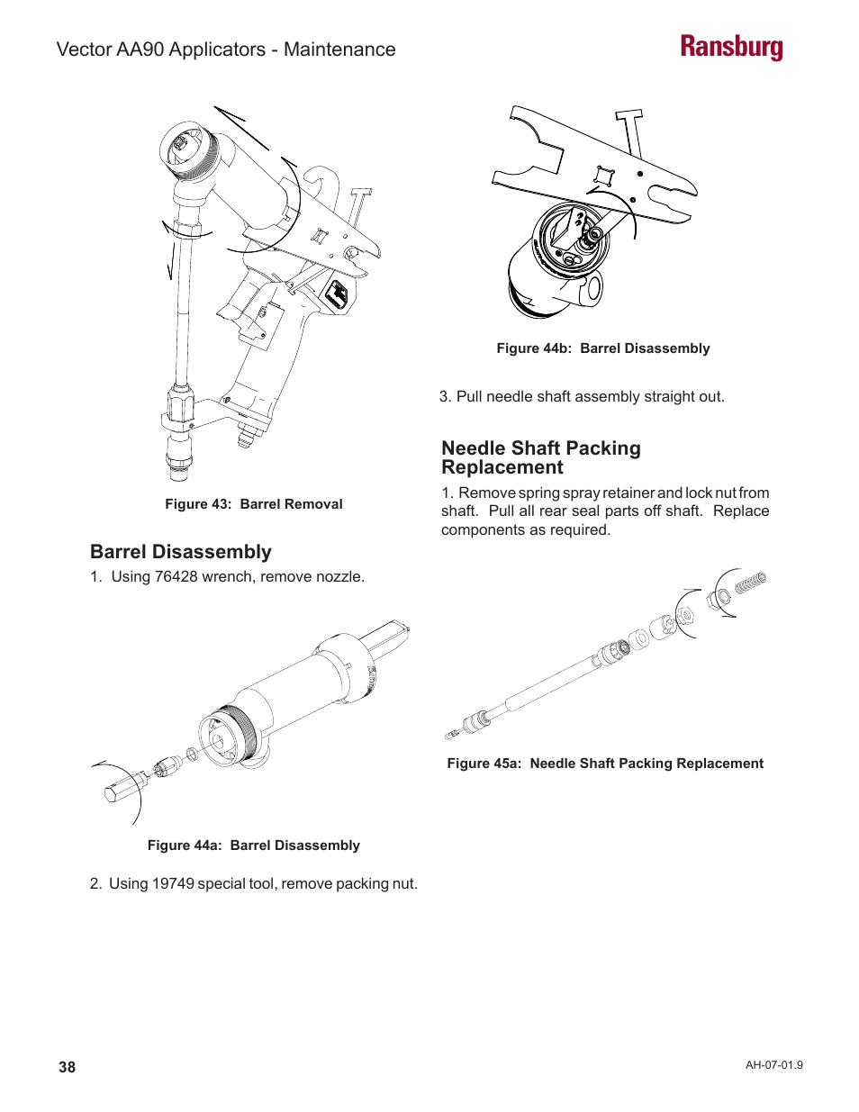 Ransburg | Ransburg Vector AA90 79581 Classic User Manual | Page 42 / 62