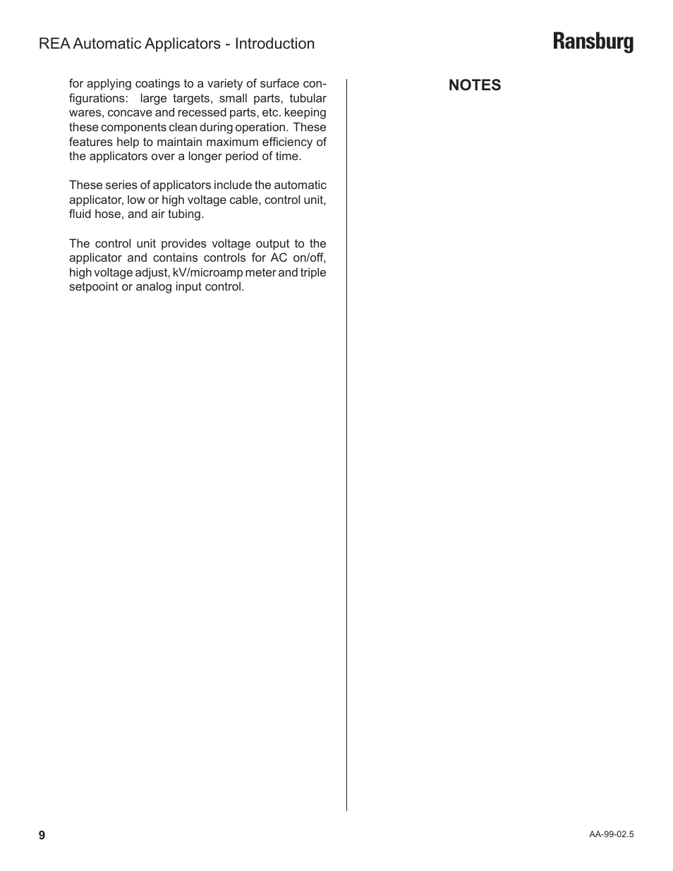 Ransburg | Ransburg REA Automatic Applicators 77359, 76110, 77140 User Manual | Page 13 / 66