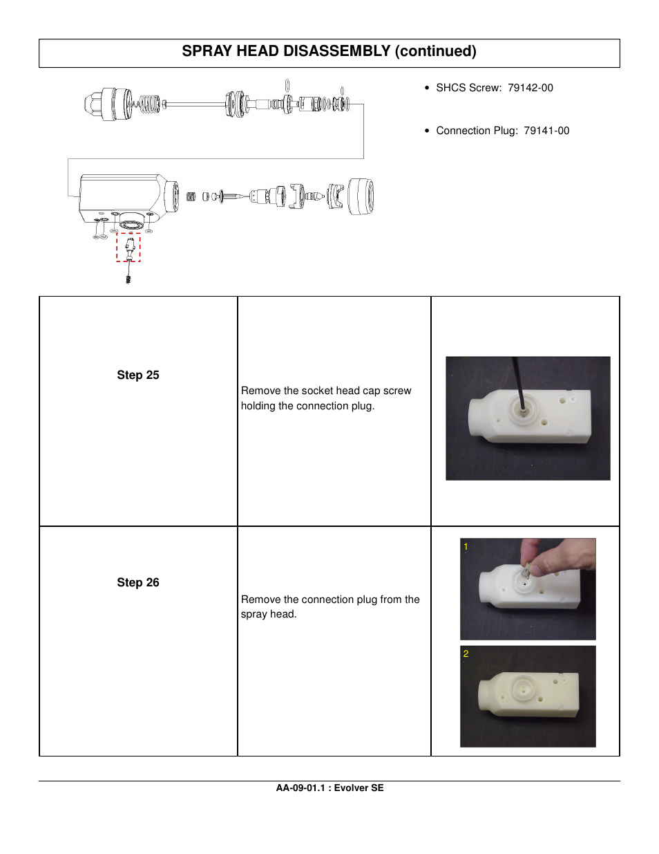 Spray head disassembly (continued) | Ransburg Evolver SE Robotic Atomizer A12455-XXXXXXXX User Manual | Page 43 / 79
