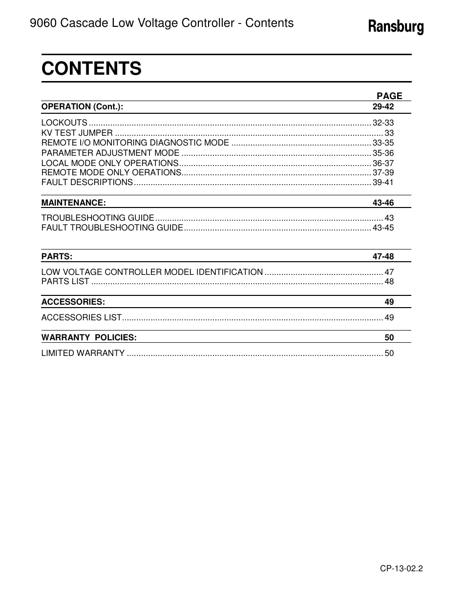 Ransburg 9060 LV Auto Cascade 80120-XXX User Manual | Page 4 / 56