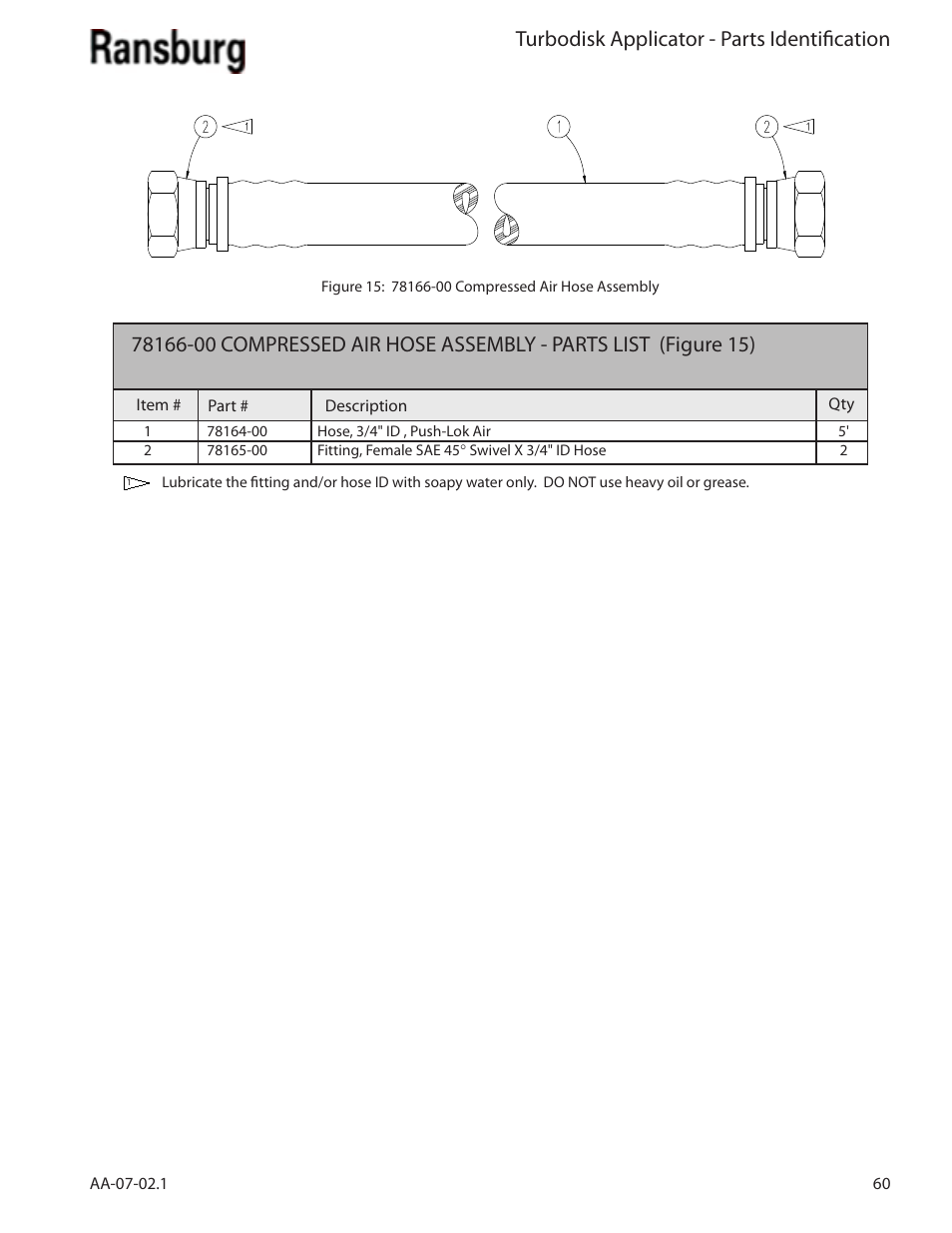 Turbodisk applicator - parts identification | Ransburg Turbodisk Applicator Assembly A11376 User Manual | Page 65 / 78