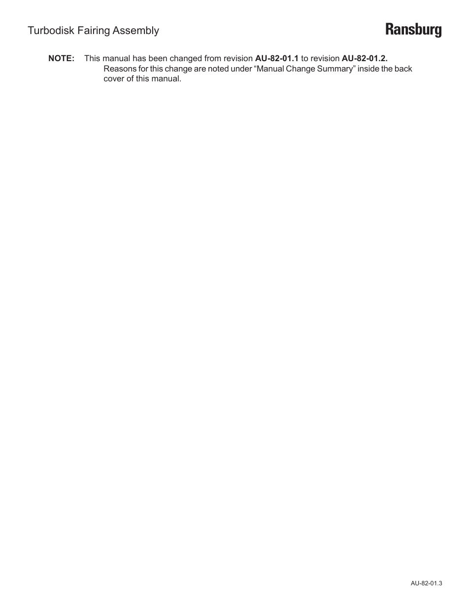 Ransburg | Ransburg Turbodisk Fairing Assembly 70158 User Manual | Page 2 / 17