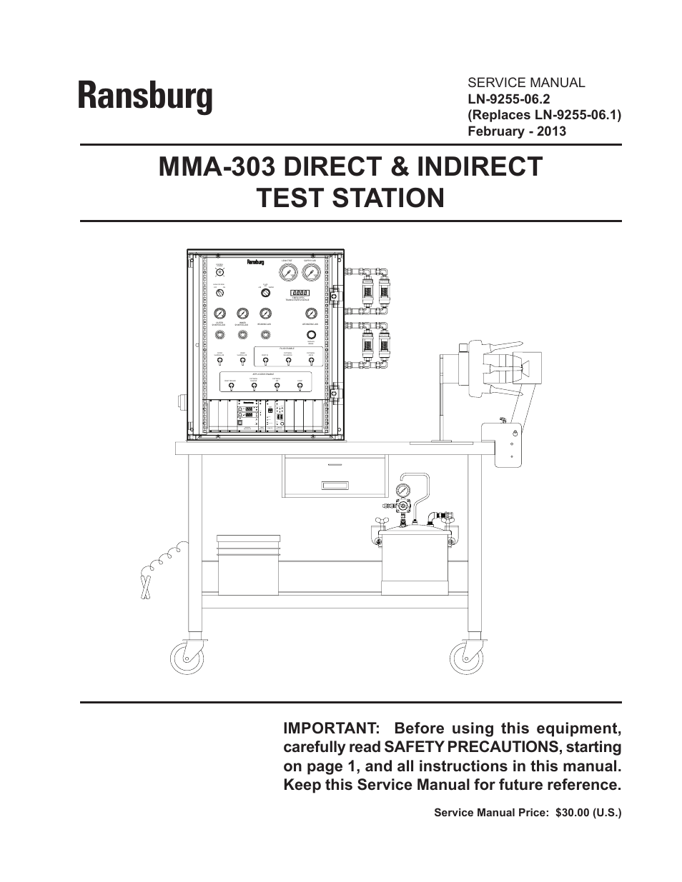 Ransburg MMA-303 Direct_Ind Test Stand User Manual | 26 pages