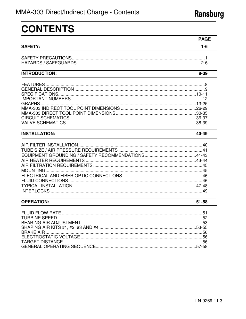 Ransburg MMA-303 Direct_Ind Charge Atomizer A12870 User Manual | Page 2 / 132