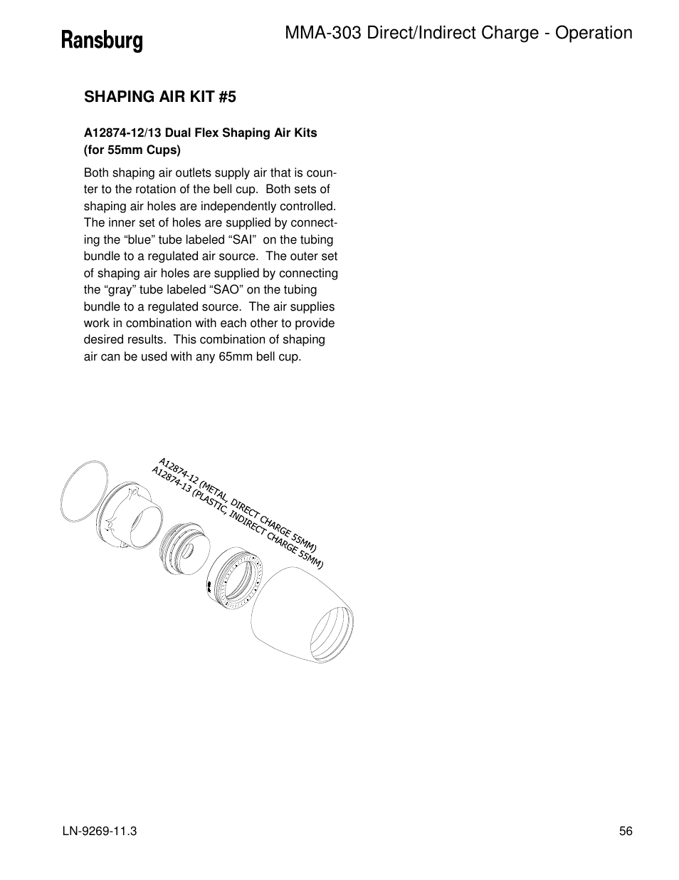 Mma-303 direct/indirect charge - operation | Ransburg MMA-303 Direct_Ind Charge Atomizer A12870 User Manual | Page 59 / 132