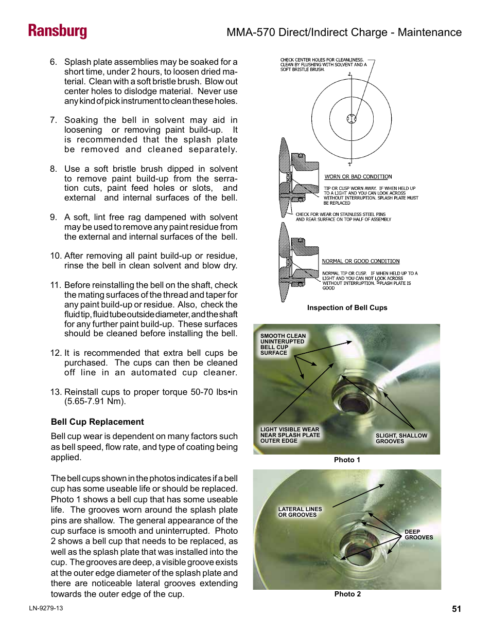 Ransburg, Mma-570 direct/indirect charge - maintenance | Ransburg MMA-570 Direct_Ind Charge Atomizer A13366 User Manual | Page 54 / 109