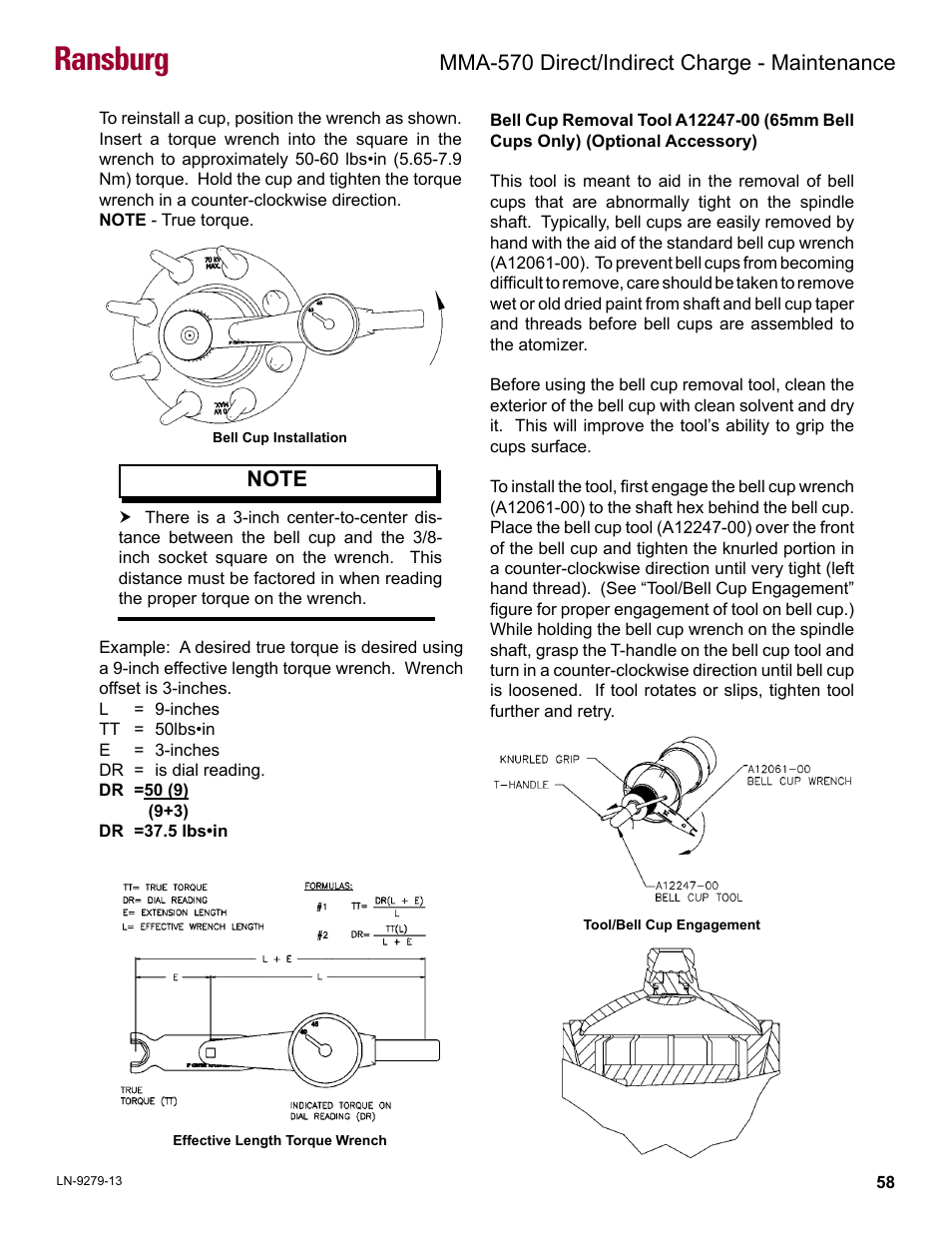 Ransburg, Mma-570 direct/indirect charge - maintenance | Ransburg MMA-570 Direct_Ind Charge Atomizer A13366 User Manual | Page 61 / 109