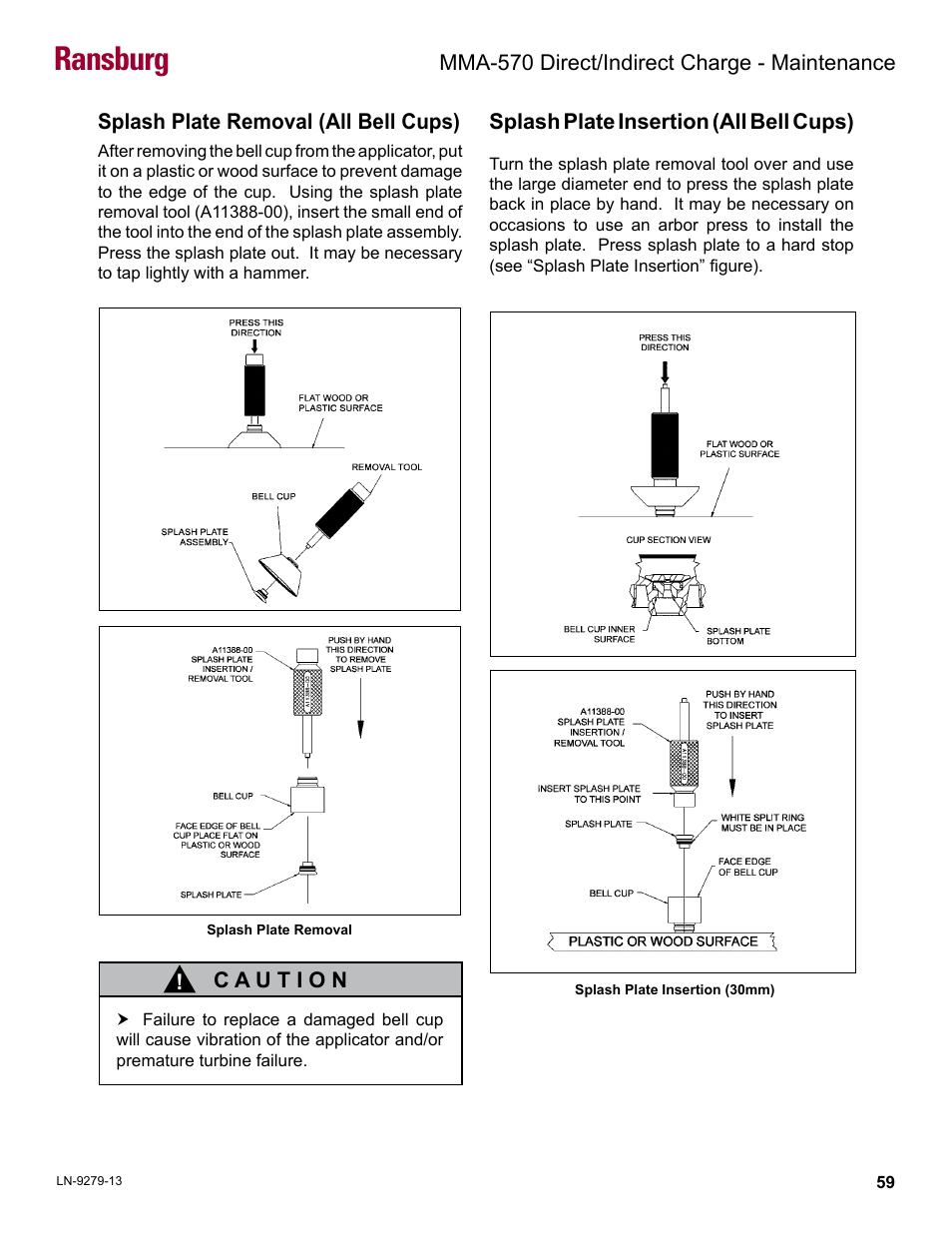 Ransburg | Ransburg MMA-570 Direct_Ind Charge Atomizer A13366 User Manual | Page 62 / 109