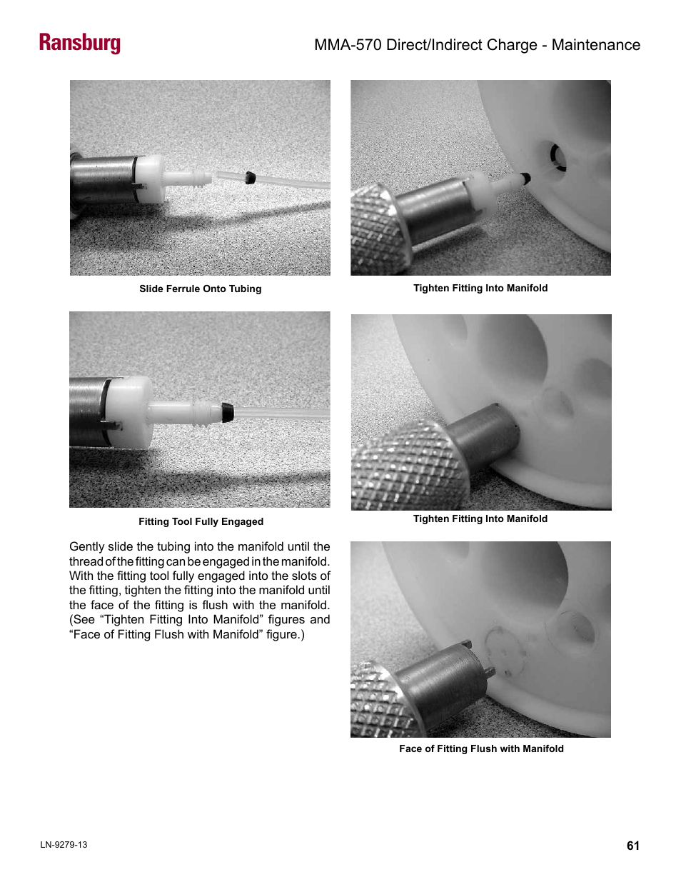 Ransburg, Mma-570 direct/indirect charge - maintenance | Ransburg MMA-570 Direct_Ind Charge Atomizer A13366 User Manual | Page 64 / 109