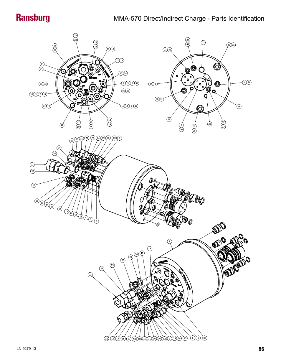 Ransburg | Ransburg MMA-570 Direct_Ind Charge Atomizer A13366 User Manual | Page 89 / 109