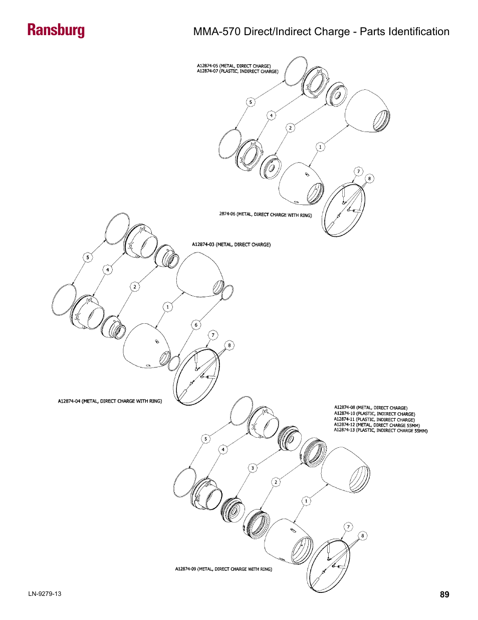 Ransburg | Ransburg MMA-570 Direct_Ind Charge Atomizer A13366 User Manual | Page 92 / 109